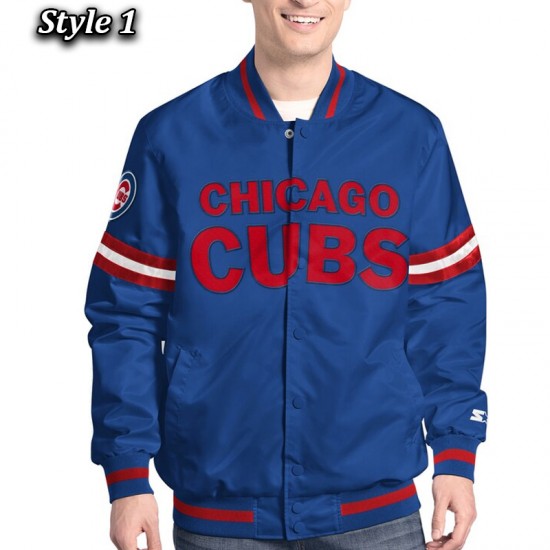 Chicago Cubs Varsity Scout Satin Jacket Chicago Cubs Varsity Scout Satin Jacket