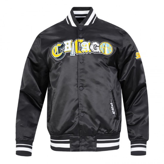 Chicago Sky City Ransom Classic Rib Satin Jacket Chicago Sky City Ransom Classic Rib Satin Jacket