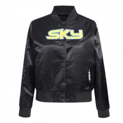 Chicago Sky Classic Essentials Black Satin Jacket