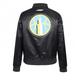 Chicago Sky Classic Essentials Black Satin Jacket