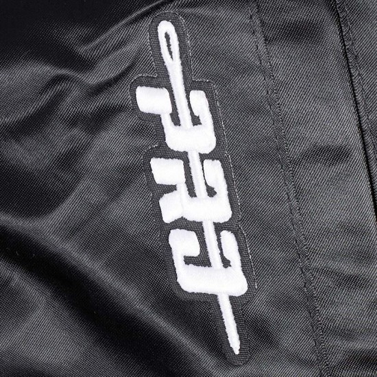 Chicago Sky Classic Essentials Black Satin Jacket Chicago Sky Classic Essentials Black Satin Jacket