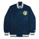 Chicago Sky Navy Satin Jacket Chicago Sky Navy Satin Jacket