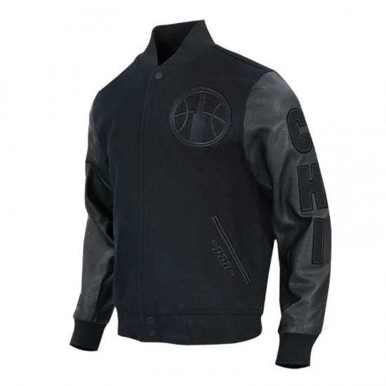Chicago Sky Triple Black Varsity Jacket