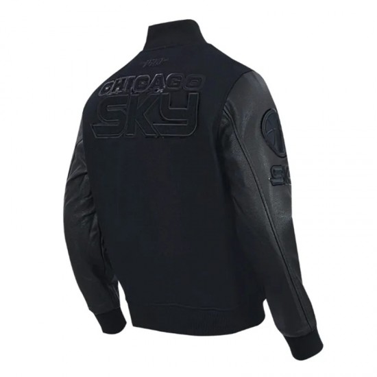 Chicago Sky Triple Black Varsity Jacket