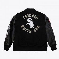 Chicago White Sox Black Out Vintage Logo Varsity Jacket Chicago White Sox Black Out Vintage Logo Varsity Jacket
