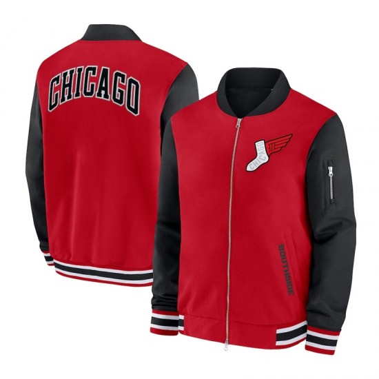 Chicago White Sox City Connect Dugout Bomber Jacket Chicago White Sox City Connect Dugout Bomber Jacket