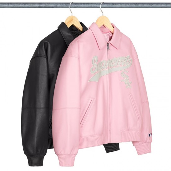 Chicago White Sox Varsity Full-Zip Leather Jacket