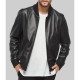 Chris Hemsworth Crime 101Leather Bomber Jacket