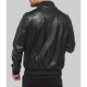 Chris Hemsworth Crime 101Leather Bomber Jacket