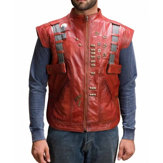 Chris Pratt Guardians of The Galaxy Genuine Leather Vest Chris Pratt Guardians of The Galaxy Genuine Leather Vest
