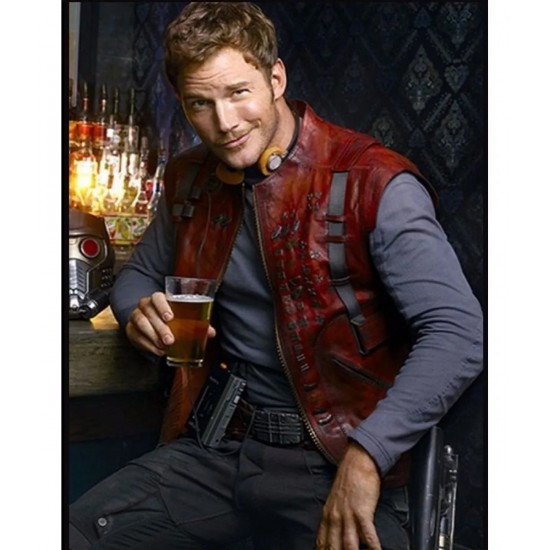 Chris Pratt Guardians of The Galaxy Genuine Leather Vest Chris Pratt Guardians of The Galaxy Genuine Leather Vest
