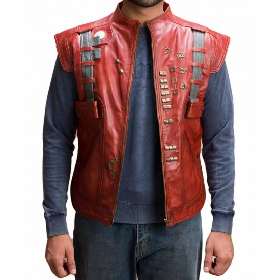 Chris Pratt Guardians of The Galaxy Genuine Leather Vest Chris Pratt Guardians of The Galaxy Genuine Leather Vest