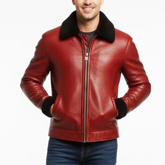 Christmas Burgundy Leather Jacket Christmas Burgundy Leather Jacket