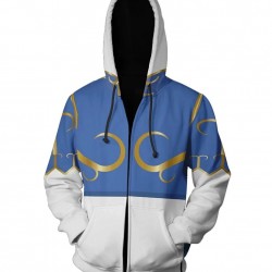 Chun Li Street Fighter Fleece Hoodie Chun Li Street Fighter Fleece Hoodie