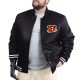 Cincinnati Bengals Adaptive Team Graphic Varsity Satin Jacket