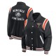 Cincinnati Bengals Lightweight Black Varsity Satin Jacket