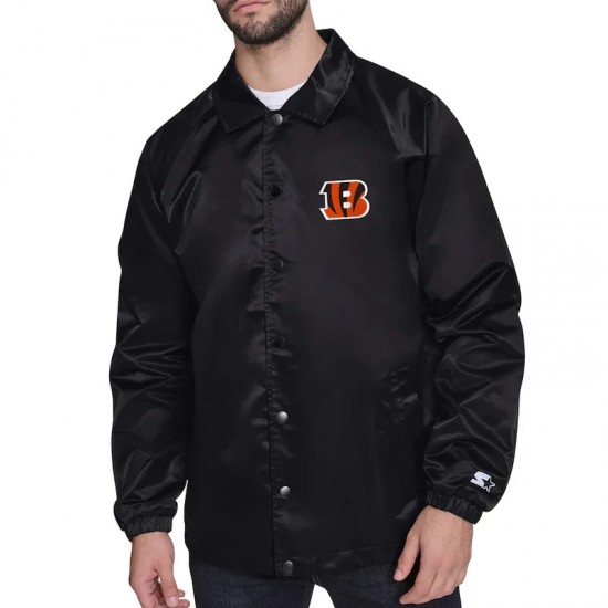 Cincinnati Bengals Retro Logo Coaches Jacket Cincinnati Bengals Retro Logo Coaches Jacket