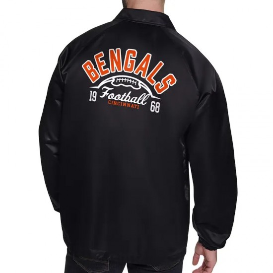 Cincinnati Bengals Retro Logo Coaches Jacket Cincinnati Bengals Retro Logo Coaches Jacket