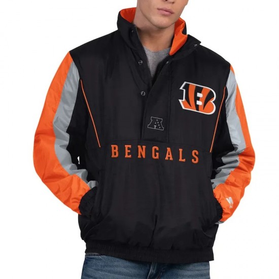 Cincinnati Bengals Thursday Night Gridiron Half-Zip Jacket