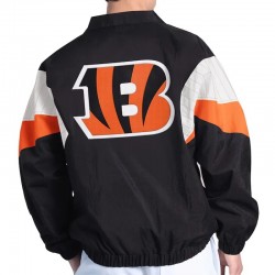 Cincinnati Bengals Yard Line Black Full-Zip Jacket Cincinnati Bengals Yard Line Black Full-Zip Jacket
