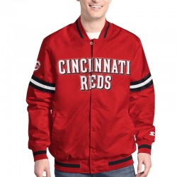 Cincinnati Reds Varsity Scout Satin Jacket