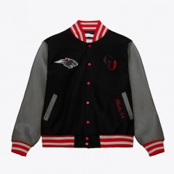 Clark Atlanta University Panthers Homecoming Black Varsity Jacket Clark Atlanta University Panthers Homecoming Black Varsity Jacket