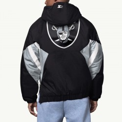 Classic Breakaway Las Vegas Raiders Pullover Hooded Jacket Classic Breakaway Las Vegas Raiders Pullover Hooded Jacket
