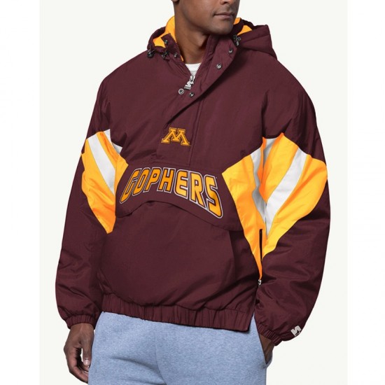 Classic Breakaway Minnesota Golden Gophers Pullover Hooded Jacket Classic Breakaway Minnesota Golden Gophers Pullover Hooded Jacket