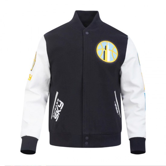 Classic Chenille Chicago Sky Varsity Jacket Classic Chenille Chicago Sky Varsity Jacket