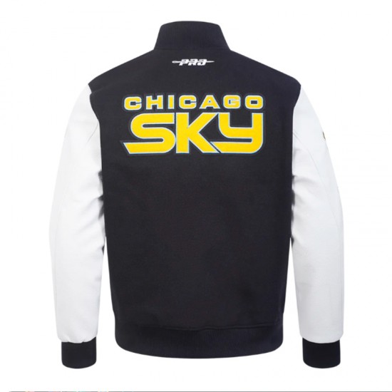 Classic Chenille Chicago Sky Varsity Jacket Classic Chenille Chicago Sky Varsity Jacket