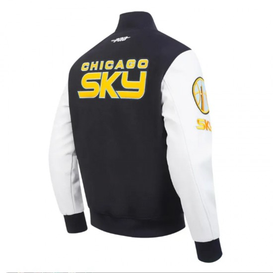 Classic Chenille Chicago Sky Varsity Jacket