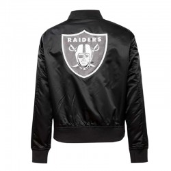 Classic Las Vegas Raiders Black Satin Jacket Classic Las Vegas Raiders Black Satin Jacket