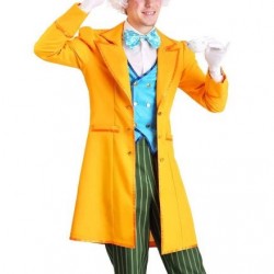 Classic Mad Hatter Costume Yellow Coat