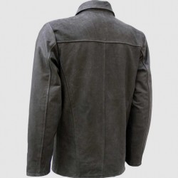 Classic Vintage Style Nubuck Men Leather Jacket