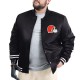 Cleveland Browns Adaptive Team Graphic Varsity Satin Jacket Cleveland Browns Adaptive Team Graphic Varsity Satin Jacket
