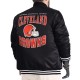 Cleveland Browns Adaptive Team Graphic Varsity Satin Jacket