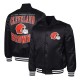 Cleveland Browns Adaptive Team Graphic Varsity Satin Jacket
