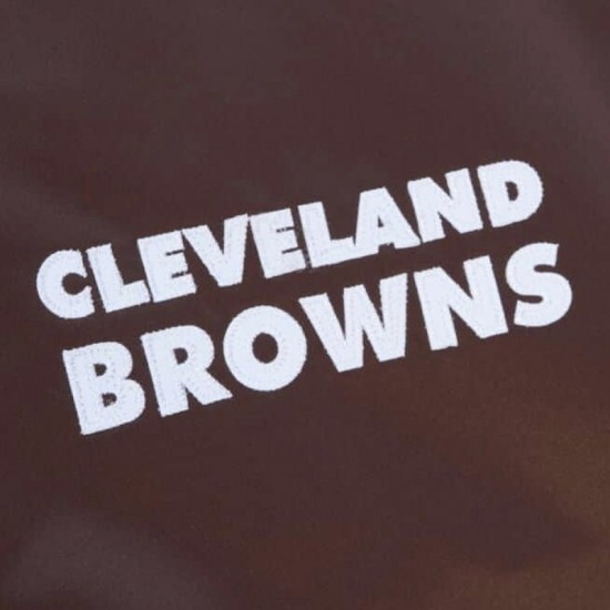 Cleveland Browns Brown Heavyweight Satin Jacket