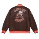 Cleveland Browns Brown Heavyweight Satin Jacket