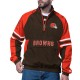 Cleveland Browns Prospect Brown  Jacket - Half-Zip Pullover