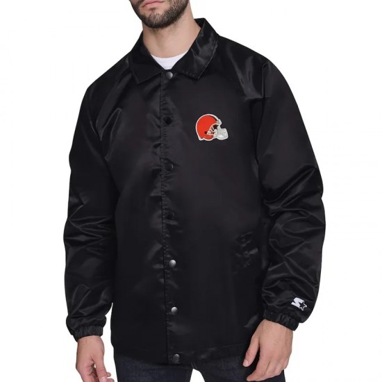 Cleveland Browns Retro Logo Coaches Jacket Cleveland Browns Retro Logo Coaches Jacket