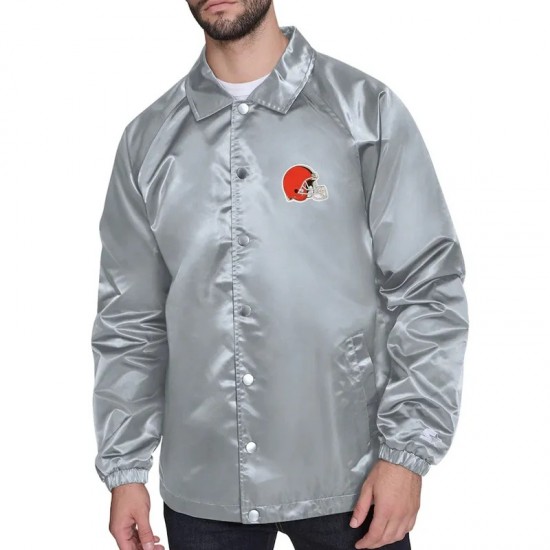 Cleveland Browns Retro Logo Coaches Jacket Cleveland Browns Retro Logo Coaches Jacket