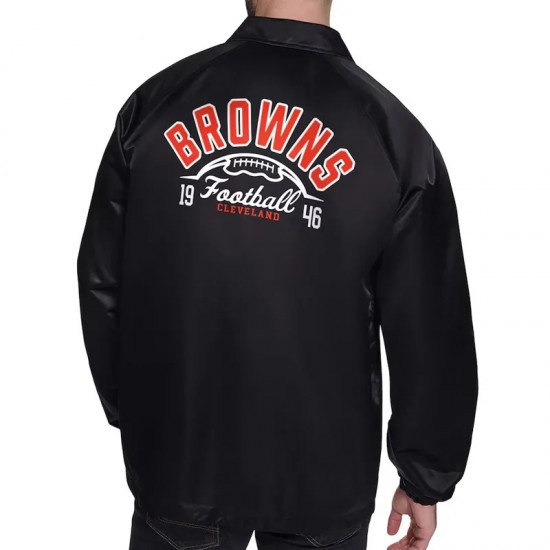Cleveland Browns Retro Logo Coaches Jacket Cleveland Browns Retro Logo Coaches Jacket