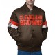 Cleveland Browns Triple Option Varsity Satin Jacket
