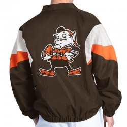 Cleveland Browns Yard Line Brown Full-Zip Jacket Cleveland Browns Yard Line Brown Full-Zip Jacket