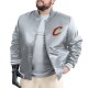 Cleveland Cavaliers Adaptive Bold Logo Varsity Satin Jacket