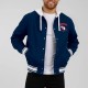 Cleveland Guardians Navy Cotton Hooded Jacket Cleveland Guardians Navy Cotton Hooded Jacket