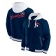 Cleveland Guardians Navy Cotton Hooded Jacket Cleveland Guardians Navy Cotton Hooded Jacket