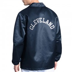 Cleveland Guardians Point Man Coaches Navy Jacket