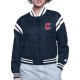 Cleveland Guardians Printed Logo Varsity Satin Jacket Cleveland Guardians Printed Logo Varsity Satin Jacket